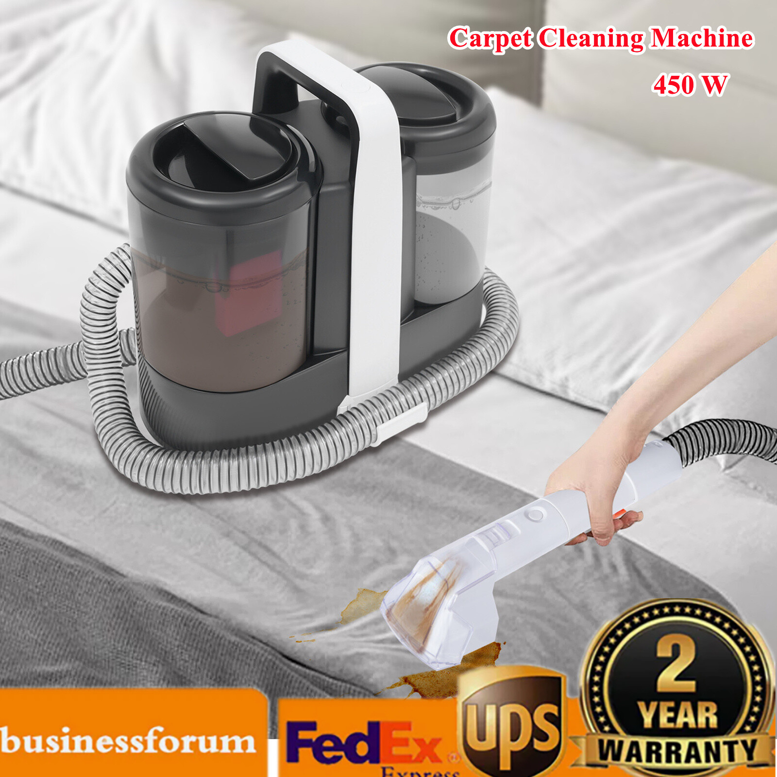 450W Powerful Carpet & Upholstery Cleaner for Sofa Curtain Car-image