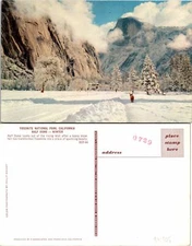 Yosemite Ntl park CA Half Dome in winter Postcard Unused (39405)