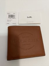 Coach's Men DBL BILL WLT NAT F24647 Saddle 224221JAX