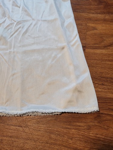 Vintage Komar Off White Nylon Full Slip Lace Size 36 Short Made in USA - Picture 3 of 10