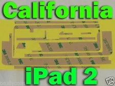 Apple iPad 2 3G or WiFi Adhesive Sticker Touch Screen Digitizer Glass tape 3M 