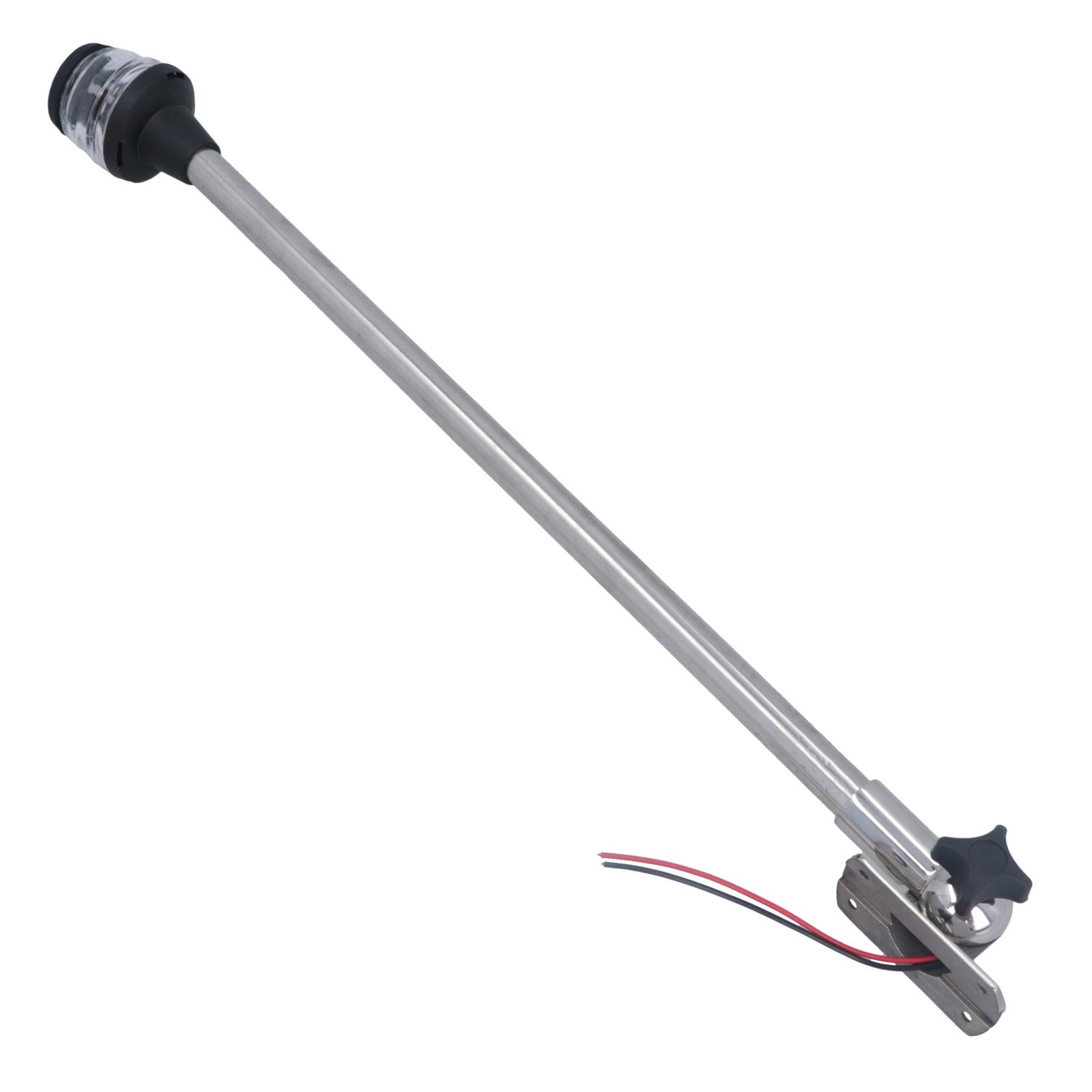 Boat Yacht Navigation Light Stainless Steel Pole White All Round 60cm 360 Anchor