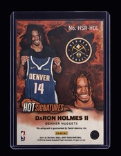 2024-25 Panini Nba Hoops - Hot Signatures Rookies DaRon Holmes #HSR-HOL (AU, RC)