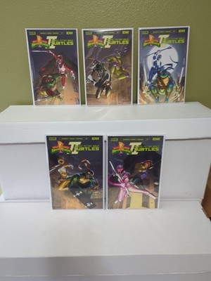Mighty Morphin Power Rangers Teenage Mutant Ninja Turtles II 1-5 Complete Set E 