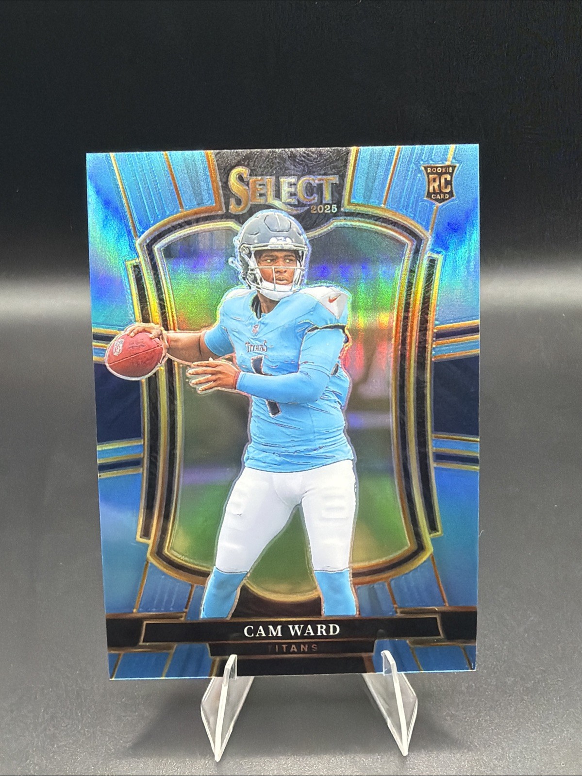 CAM WARD 2025 Select Rookie Premier Level Light Blue /99 Titans COLOR MATCH
