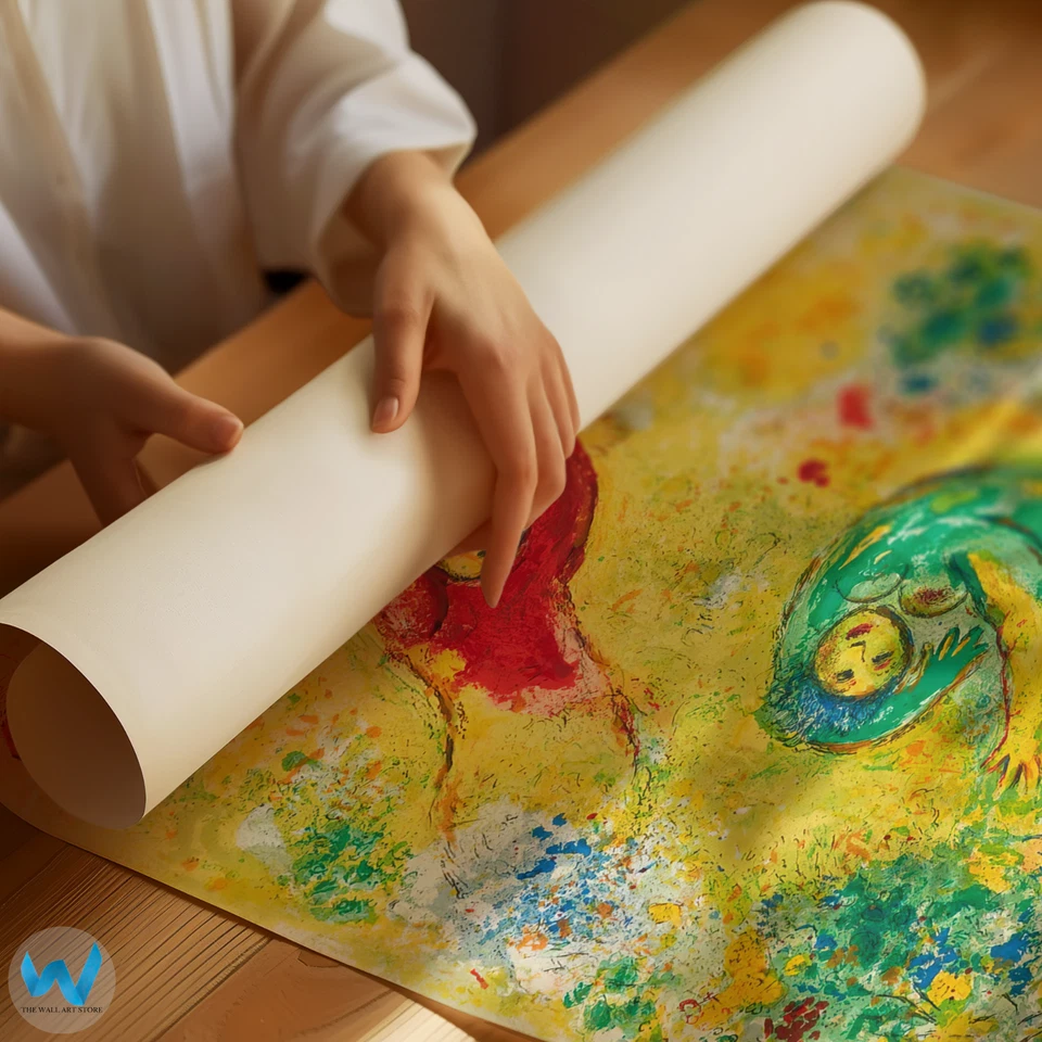 Любители в саду плакат Марк Шагал стиль настенное искусство - 12 X 16/16 X 20/18 X 24/24 X 36 - Изображение 4 из 4