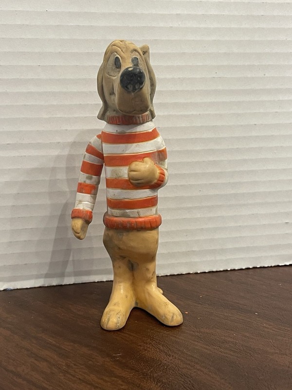 Vintage Walt Kelly Pogo Vinyl Figure from Biz Detergent of Beauregard Hound 1969