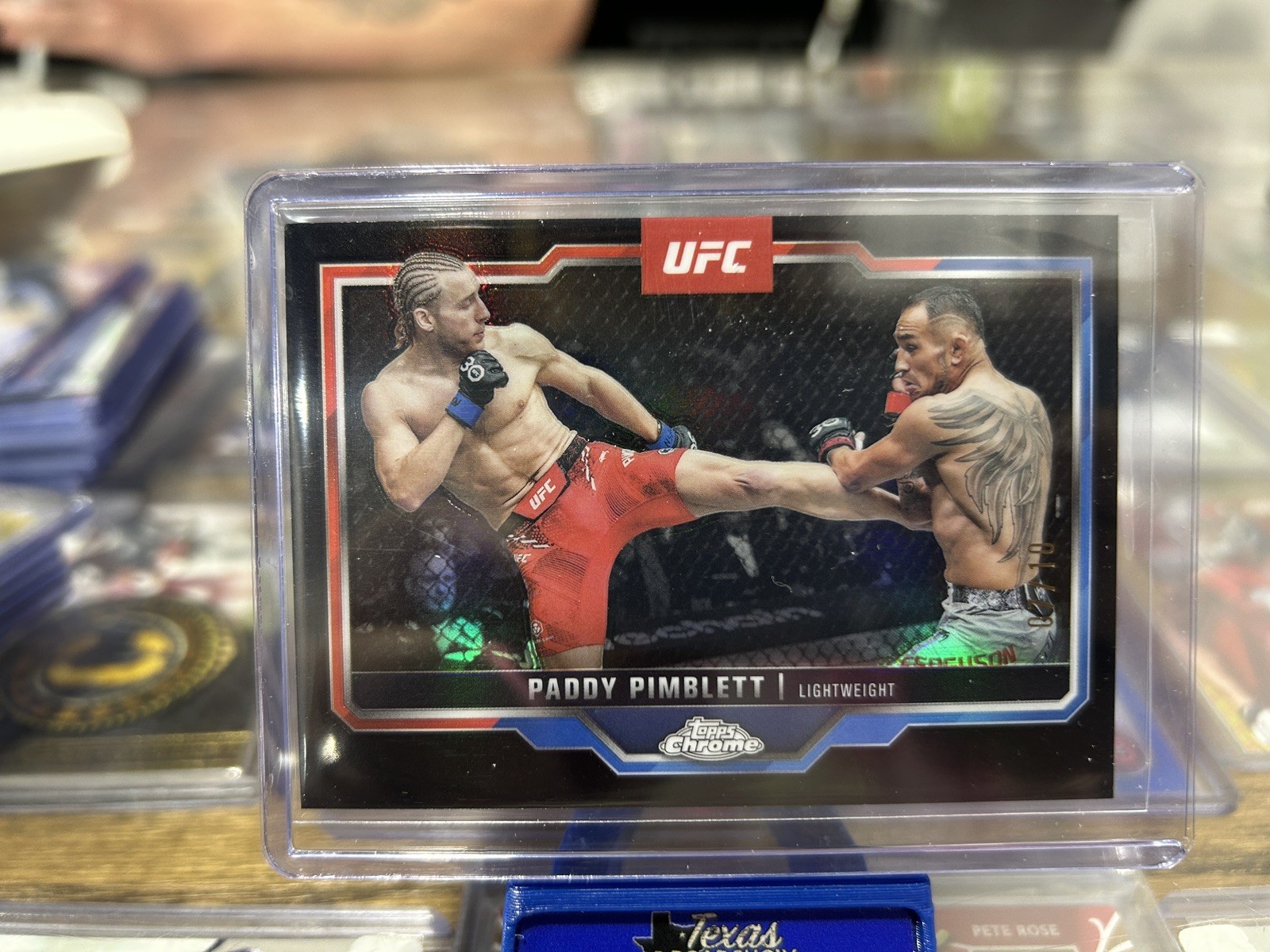 2025 Topps Chrome UFC Black Refractor #177 Paddy Pimblett 7/10 SSP