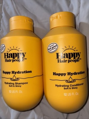 Happy Hair People Happy Hydration Shampoo & Conditioner 2 Piece Set, 12 fl oz ea