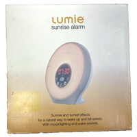 Lumie Sunrise Alarm - Sunrise Wake-up Alarm Sunset Sleep Feature - White