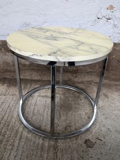 Vintage Chrom Couchtisch 70er Space Age Retro Beistelltisch 60er