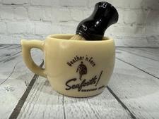 VTG SEAFORTH Heather N Fern Shaving Mug Alfred McKelvy Soapstone w/Brush