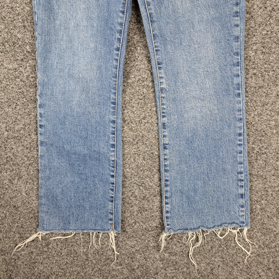 Zara Womens Jeans Size 40 AU12 W30 Blue Denim Bootcut Leg High Rise Stretch - Image 4 of 4