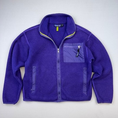ジャケット・アウター patagonia 90s Vintage Patagonia Fleece Jacket Womens 8 Full Zip Purple 90s USA