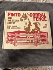 Vintage 1971 Pinto The Western Horse and Corral Fence w/ Accessories Marx Toys