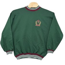 Vintage Crable Sportswear Golf Crest Sweatshirt Mens XL Green Made in USA 90s