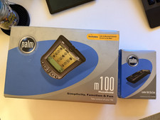 Palm One m100 Digital Pocket Organizer Handheld  Leather Belt Clip Case - NEW