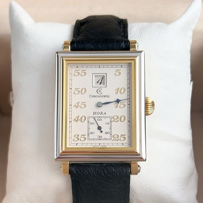 Chronoswiss Hora Limited Edition Ref CH1351 Handaufzug 18k Gold Jumping Hour