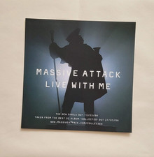 Massive Attack - Live with me -Single-sided Window/Instore display card