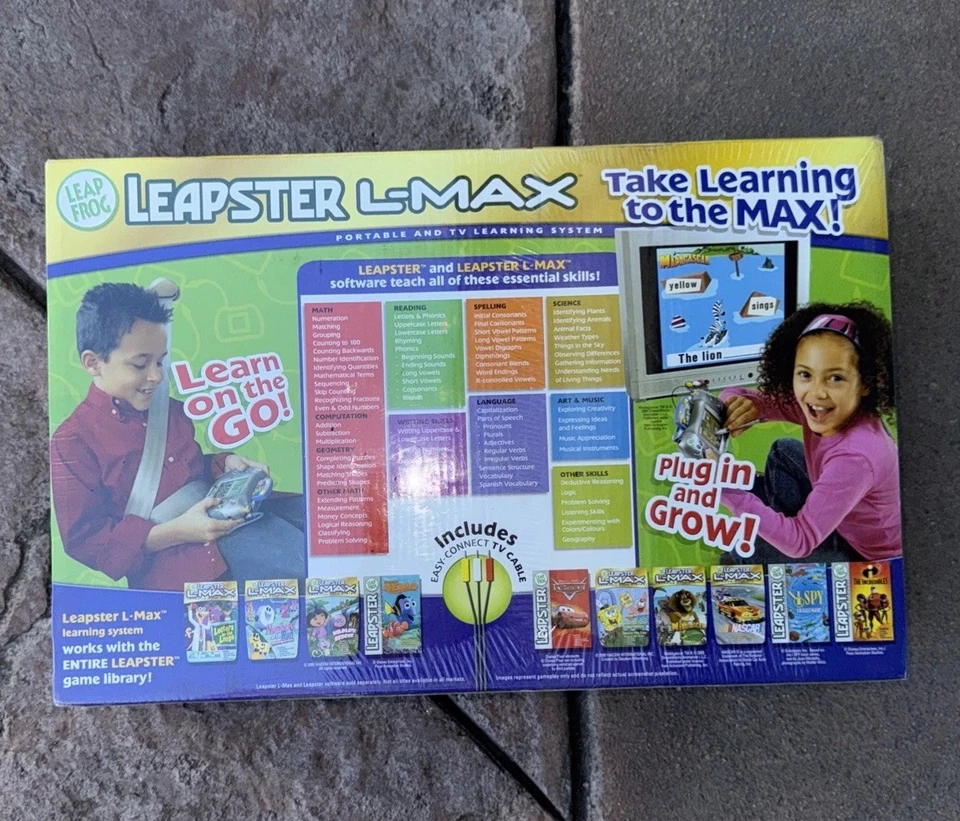 Leapfrog LEAPSTER L-MAX Sistema de Juego de Aprendizaje Portátil ¡con 3 juegos! Foto 3 de 4
