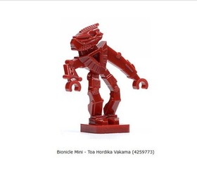 TOA HORDIKA VAKAMA Minifigure w/Weapon ~ LEGO Bionicle Mini (51637) Fr. #8759