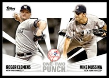 2023 Topps #12P-21 Roger Clemens / Mike Mussina One-Two Punch HOF MLB Baseball