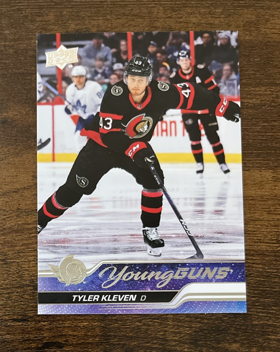 2023-24 Upper Deck Series 1 Young Guns Tyler Kleven #235 Rookie Senators RC