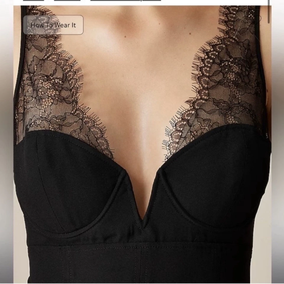 Vestido J.Crew Collection Estructurado Encaje Ribete 10 Foto 2 de 4