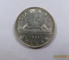 Canada King George V First Year of Issue Large Silver One Dollar 1935 V. SCARCE