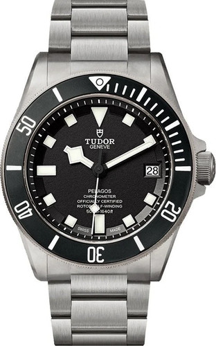 Tudor Pelagos Black Dial Titanium / Steel Automatic Men's Watch M25600TN-0001