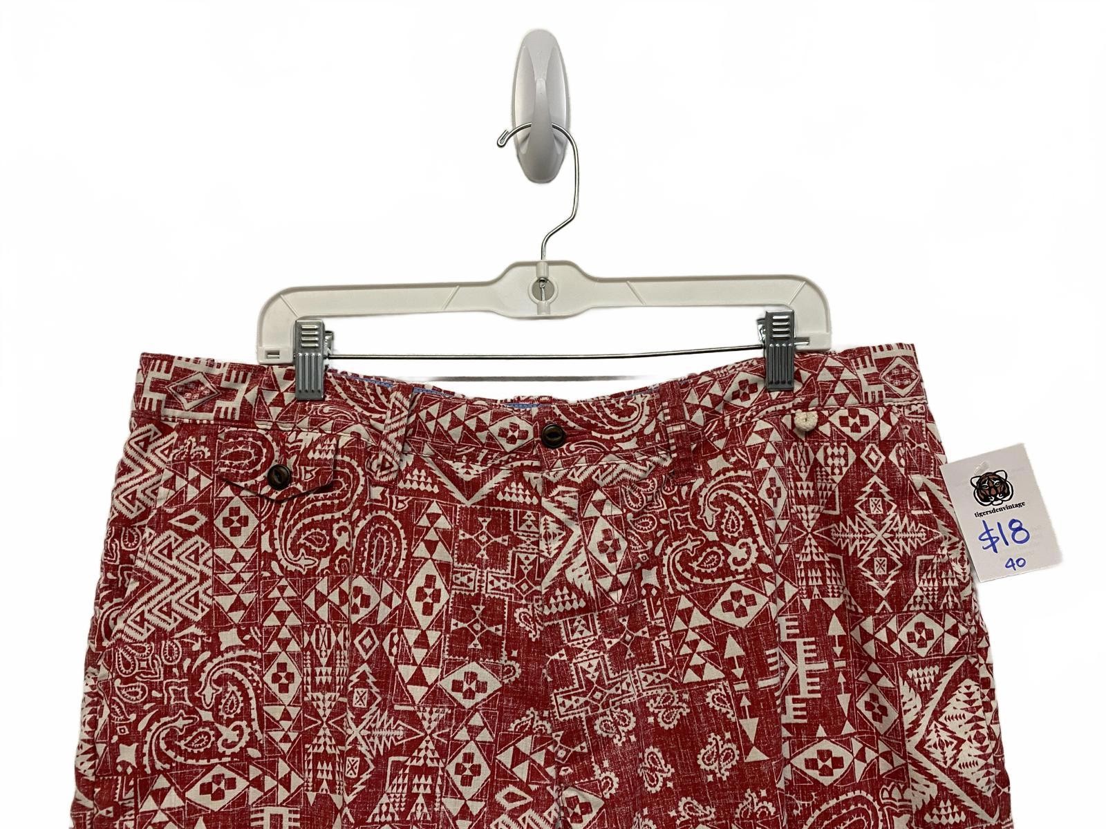Reyn Spooner Surf Pendleton Red Patterned Shorts … - image 4