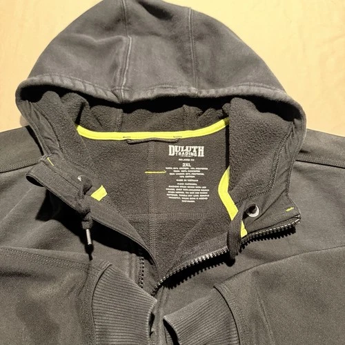 Duluth Trading Co Heavyweight hooded zip up sweatshirt, relaxed fit Men’s 2XL image 3