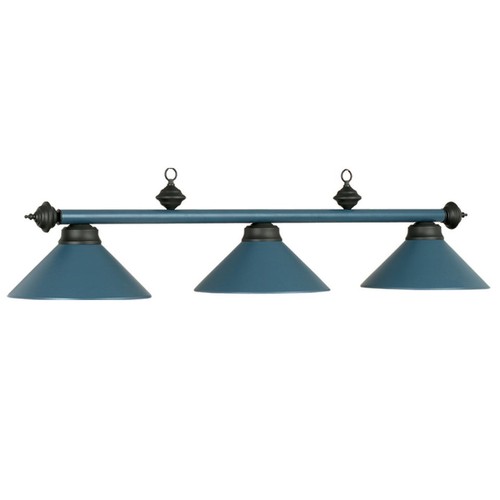 RAM Gameroom 3 Billiard Lights with Stainless Fullmetal Shades - Picture 4 of 5