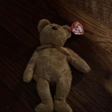Ty Beanie Babies Cashew Bear Plush 2000 Retired