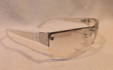 VERSACE J1081 RARE VINTAGE WHITE GOLD SUNGLASSES MADE IN ITALY