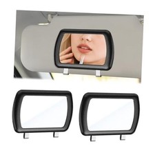 2PCS Car Sun Visor Vanity Mirror, 6.57" 4.33" HD Glass Vehicle Sun-Shading 2pcs