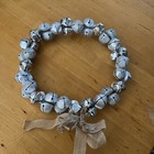 Elegant Christmas Jingle Bell Door Wreath Shiny, Matte and Glittery Silver 13" — photo 5