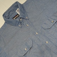 Bulwark Protective Apparel Midweight FR Flame Resistant Mens Work Shirt Size Lrg