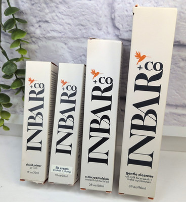 $198 RETAIL LOT 4! INBAR +Co. Shield Primer Lip Cream C-MicroEmulsion Cleanser
