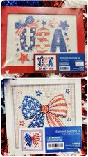 Hobby Lobby 4th Of July Flag USA Patriotic DIY Diamond Art Painting Lot New