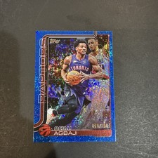 2025-26 Topps Basketball Ochai Agbaji /150 Blue Sand Glitter Raptors
