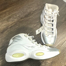 Reebok Question Mid Men s White/Silver Mid To...
