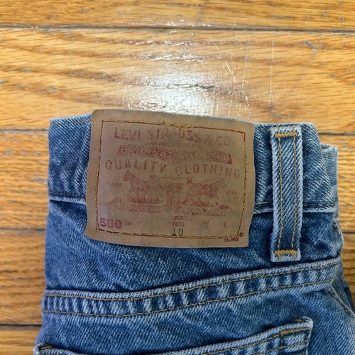 Vintage Y2K Youth Levi's 550 Relaxed Fit Denim Jeans Size 10 - Picture 4 of 8