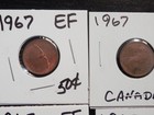 9 EF Small Cents From Canada 3-1963,3-1965,3-1967 — photo 2