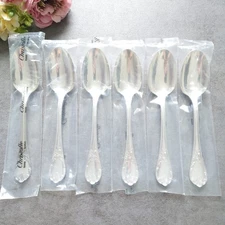 Christofle Marly 6pcs Silverplate Flatware Tea Spoon Excellent