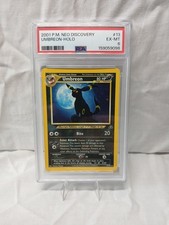 2001 P.M. Neo Discovery Umbreon -Holo #13 Ex-Mt PSA 6 Vintage Rare Card 13/75!!! on eBay