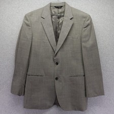 Jos A Bank Blazer Mens 40R Wool 2-Button Suit Jacket Coat Business Formal Gray