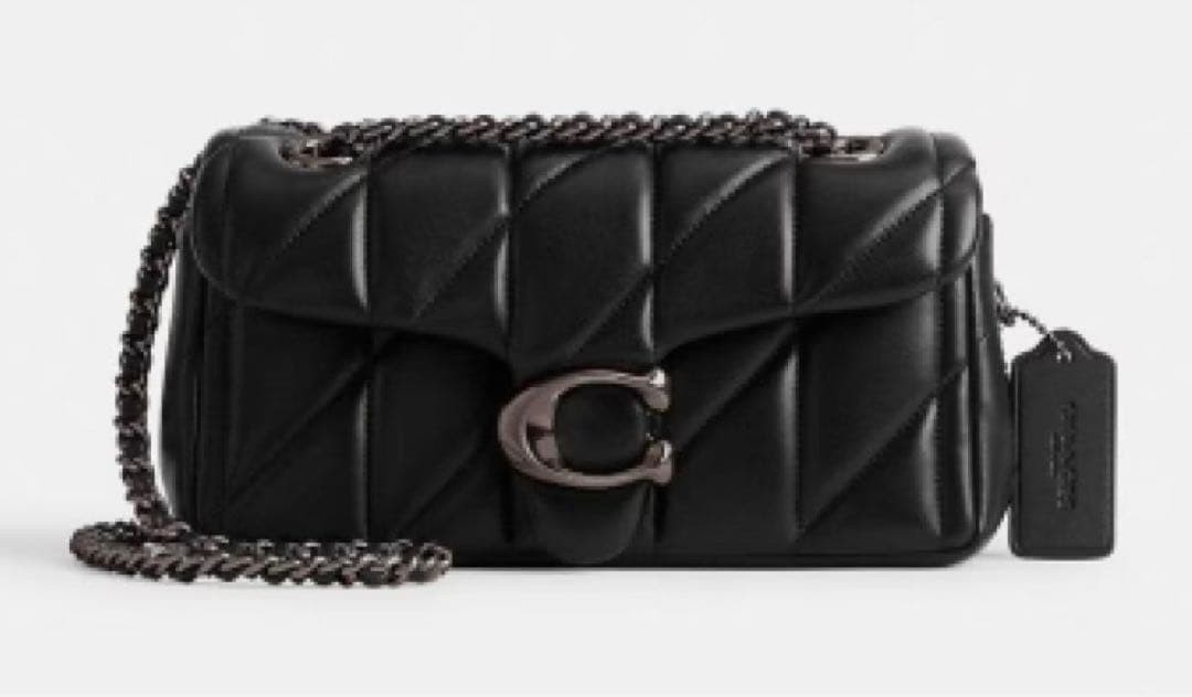 COACH Tabby Shoulder Bag 20 Quilted Black Hardware New Japan thumbnail 4