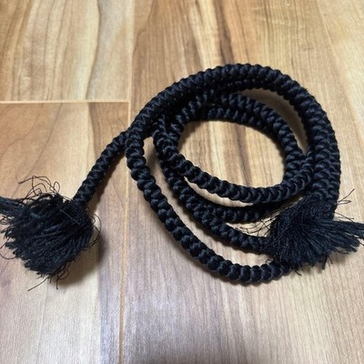 Black Obi String Traditional Japanese Accessory