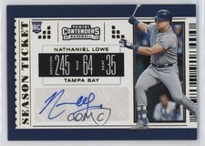 2019 Chronicles Contenders Season Tickets Gold 56/99 Nathaniel Lowe #25 Auto u6m